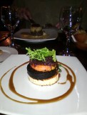 Black Pudding & Goats Cheese starter