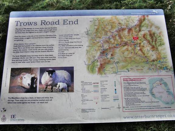 Information Board at Trows