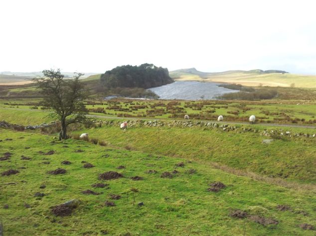 Hadrians Wall lokking to Crag Lough