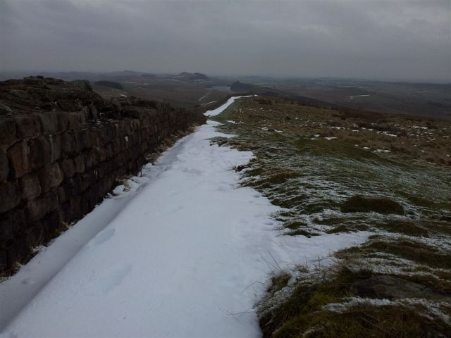 Heading down from Winshields looking east and the return journey 20130210_122832