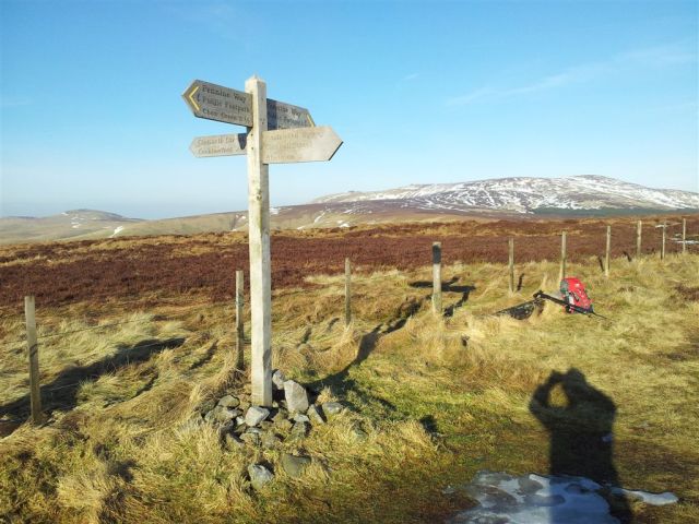 The Cheviot right & the Schill left, at the Border Fence The Cheviot right & the Schill left, at the Border Fence