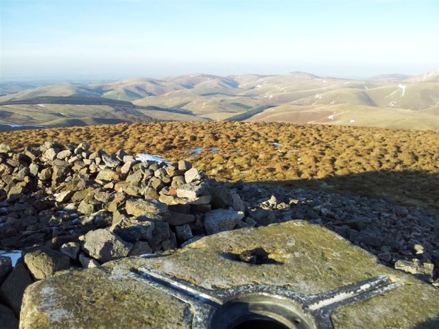 The view north from Windy Gyle on the Scottish border The view north from Windy Gyle on the Scottish border