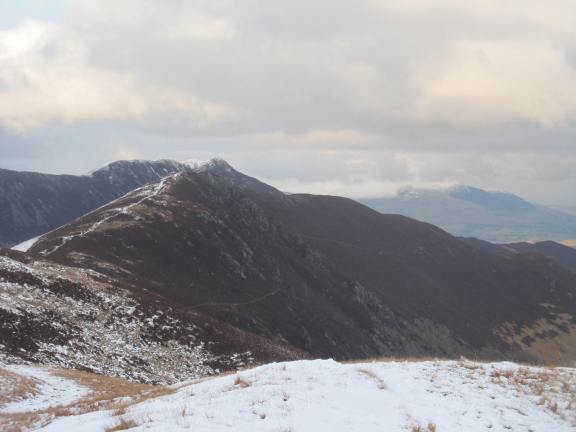 Setting off from Knott Rigg back up to Ard Crags then down to the stream below Causey Setting off from Knott Rigg back up to Ard Crags then down to the stream below Causey Pike