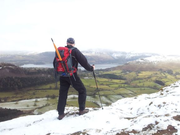 Classic mountain posing (ruining a good view), over to Derwent Water Classic mountain posing (ruining a good view), over to Derwent Water