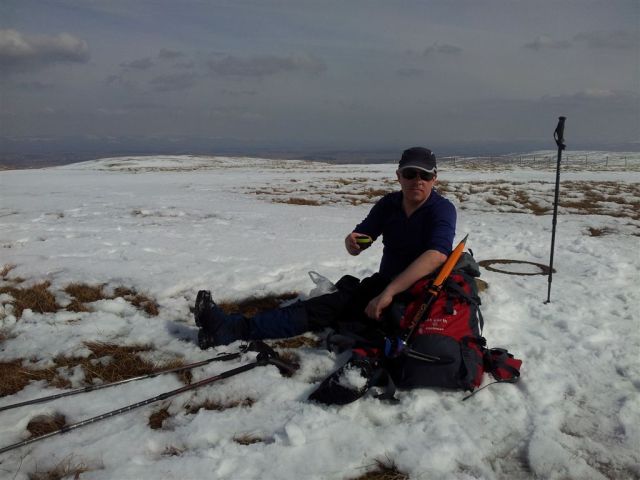 Sitting on Branstree having a cuppa, Selside is behind me to the left looking east Sitting on Branstree having a cuppa, Selside is behind me to the left looking east