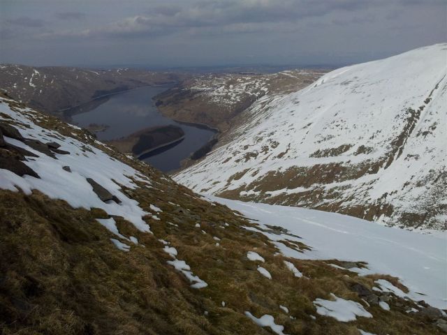 The Gatesgarth Pass plunges down to Mardale The Gatesgarth Pass plunges down to Mardale