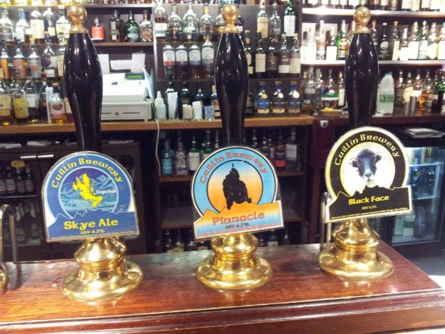 Quick pint at the Sligachan Inn 8.35pm