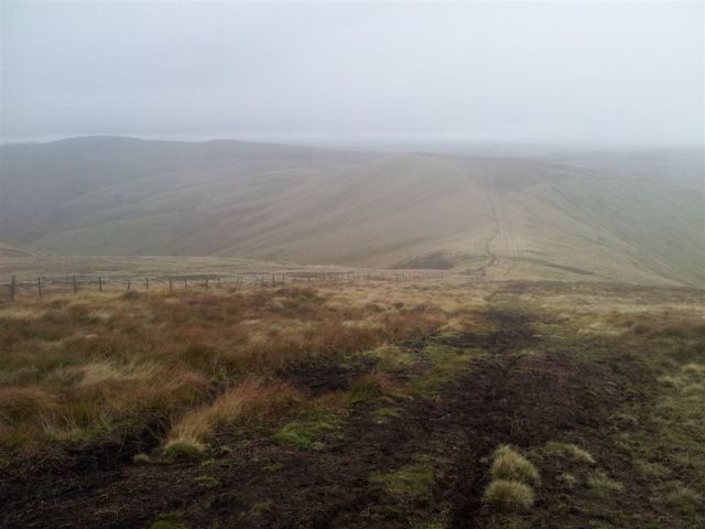 Leaving the cloud from Windy Gyle heading west Leaving the cloud from Windy Gyle heading west