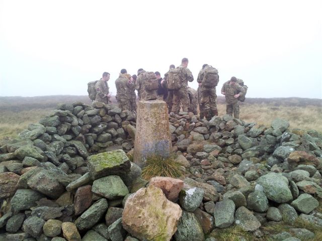 On Shillhope Law in cloud, alone with the British Army On Shillhope Law in cloud, alone with the British Army