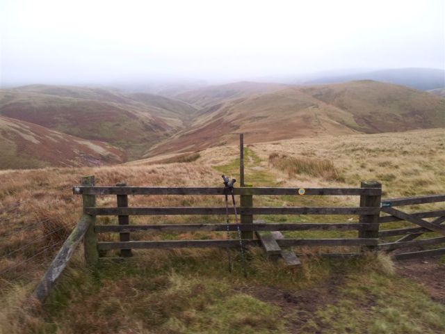 The way down, over the shoulder of the hill to the right The way down, over the shoulder of the hill to the right