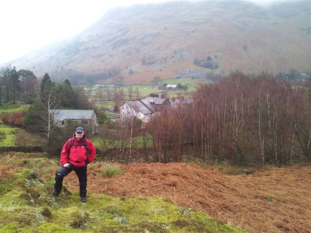 Manly pose above the Paterdale Hotel