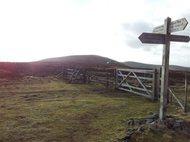 Border Gate looking to the next stage up to Windy Gyle