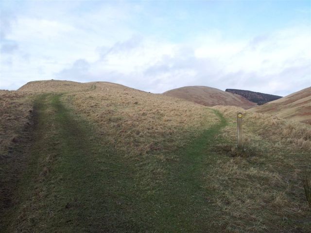 Ignore the sign, fork left straight up The Middle for the views
