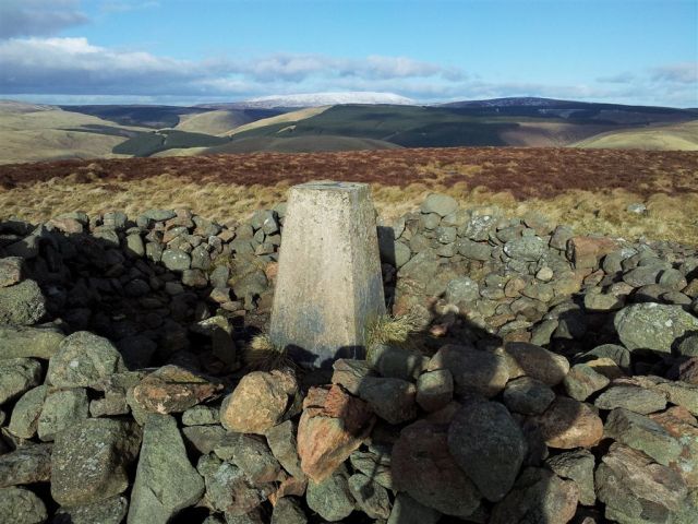 Shillhope Law summit cairn again Shillhope Law summit cairn again