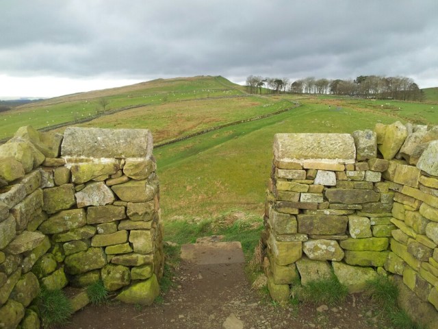 Above the rocky steps looking west to Winshields