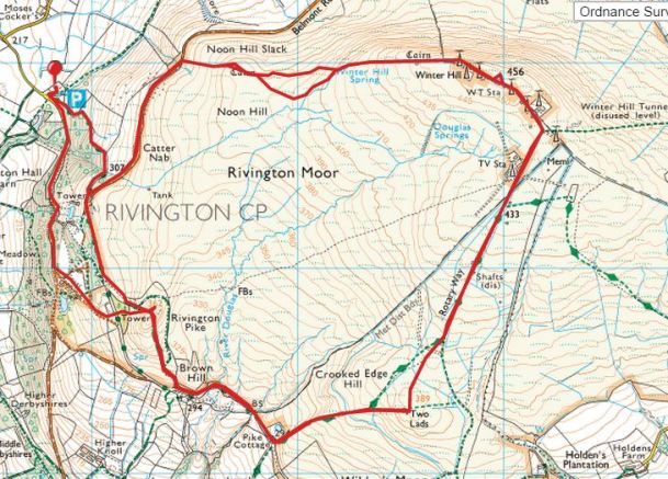 Winter Hill and Rivington Pike twice route 2